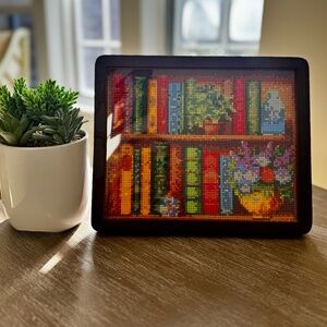 8x10 Completed Diamond Art Bookcase